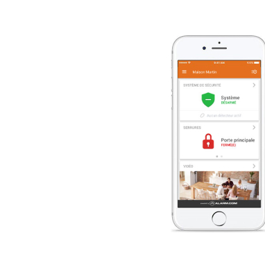 L'application mobile d'Alarm.com